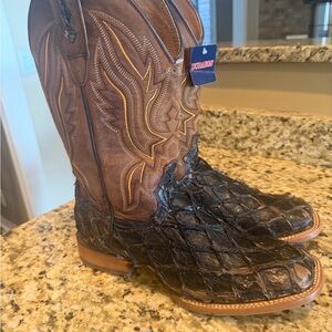 Durango Exotic Genuine Pirarucu Leather Western Boots